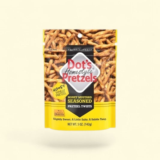 Dot's Pretzels Honey Mustard Seasoned Pretzels, 5oz Bag — authentic US product shipped worldwide by Treatspree