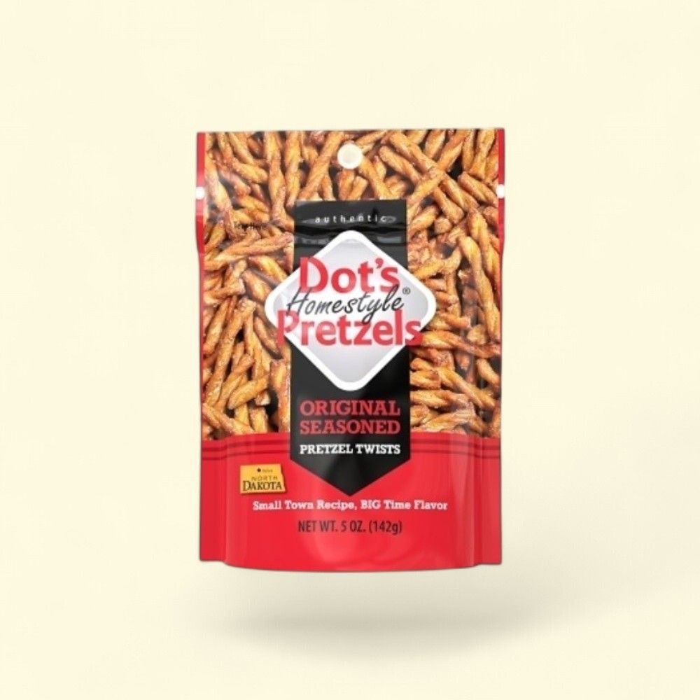 Dot's Pretzels Original Seasoned Pretzel Twists, Hanging Bag 5oz — authentic US product shipped worldwide by Treatspree