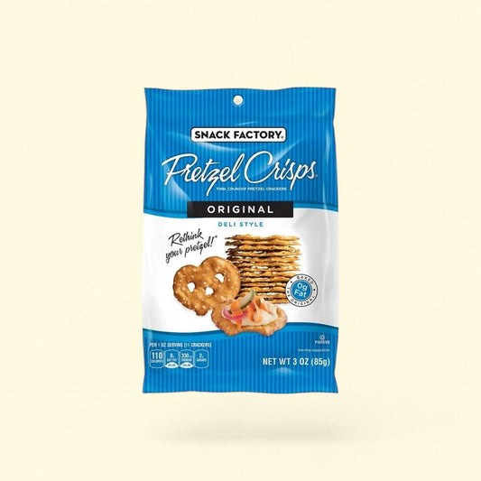 Snack Factory Pretzel Crisps, Original, 3 Oz — authentic US product shipped worldwide by Treatspree