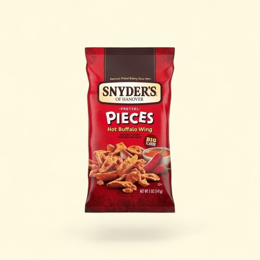 Snyder's Hot Buffalo Wing Pretzel Pieces, 5oz (141.7g) — authentic US product shipped worldwide by Treatspree