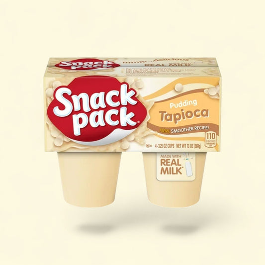 Snack Pack Tapioca Pudding, 3.25 oz, 4 Count — authentic US product shipped worldwide by Treatspree