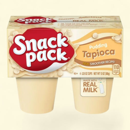 Snack Pack Tapioca Pudding, 3.25 oz, 4 Count