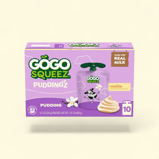 GoGo Squeez Puddingz, Vanilla, 3.2 oz — authentic US product shipped worldwide by Treatspree