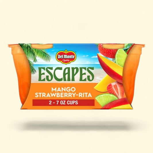 Del Monte Escapes Mango Strawberry-Rita 2-7 oz. Cups