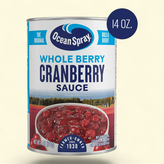 Ocean Spray Whole Cranberry Sauce, 14 oz Can