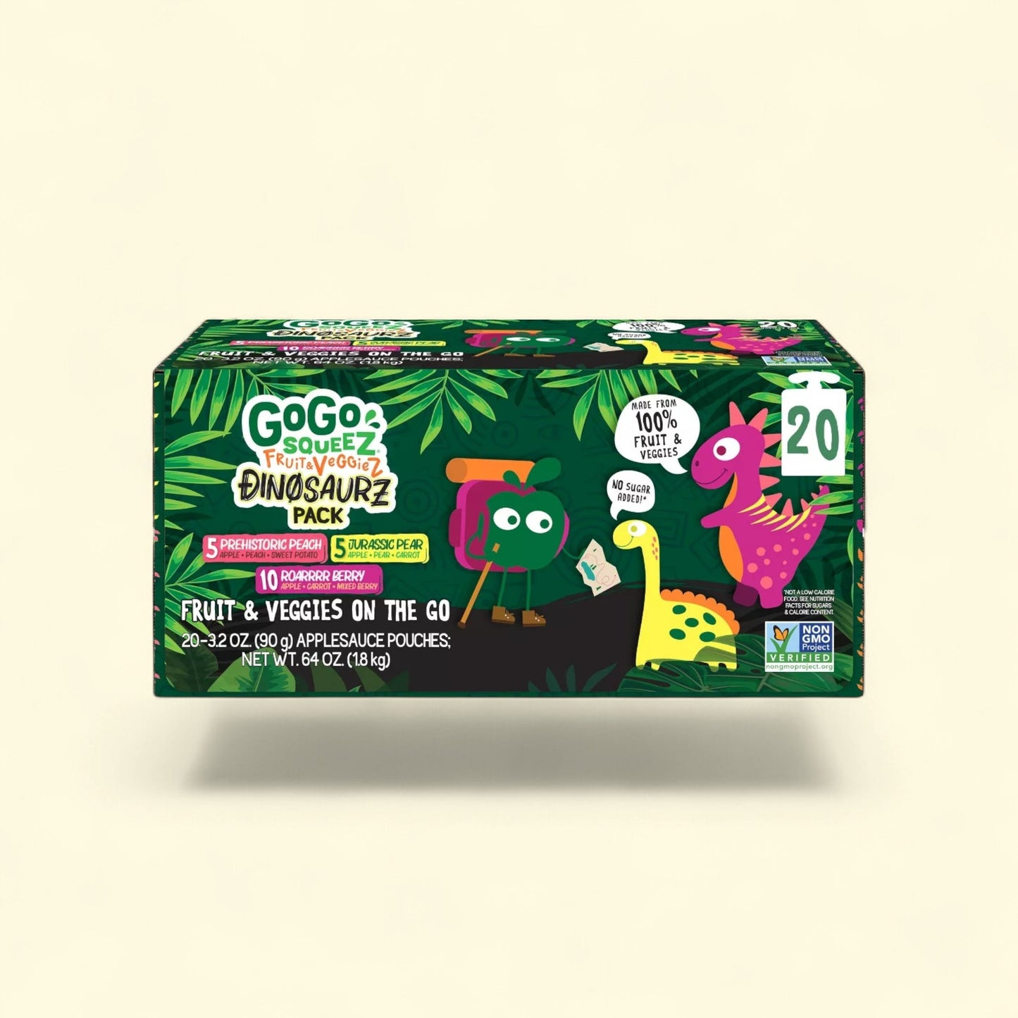 GoGo squeeZ Fruit & veggieZ Applesauce and Puree Variety Pack, 3.2o... — authentic US product shipped worldwide by Treatspree