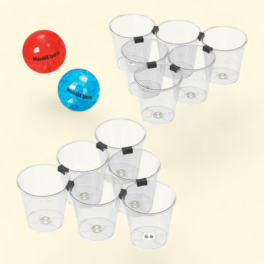 MinnARK Giant LED Yard Pong, Outdoor Lawn Games, Family Games, All Ages