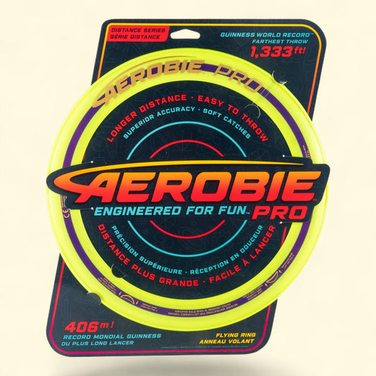 Aerobie Pro Ring Flying Disc, 14 inches, Yellow