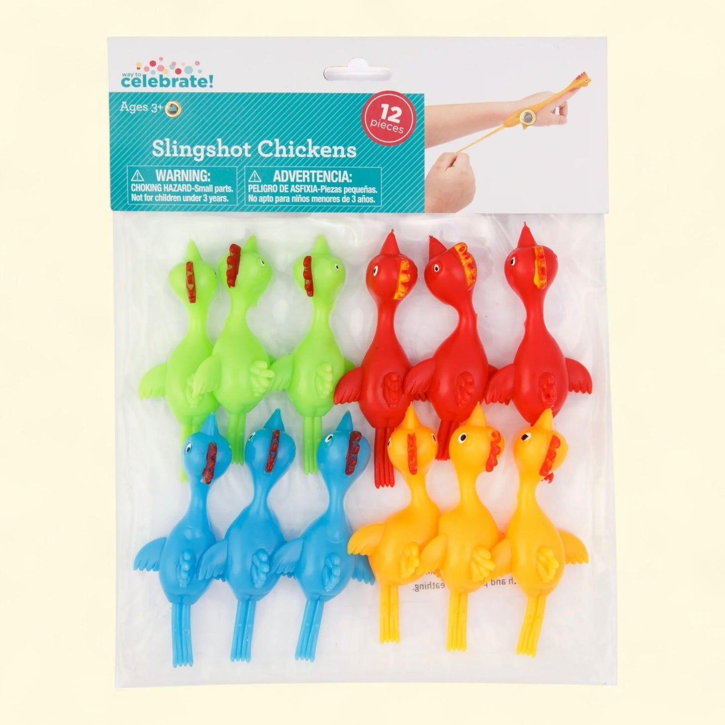 Way To Celebrate Slingshot Turkey Party Favors, 12 Pieces