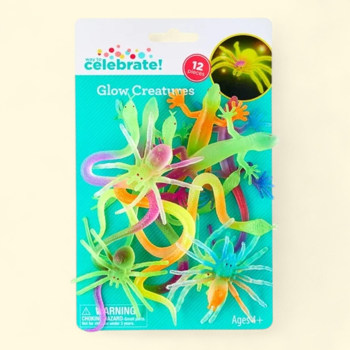 Way To Celebrate Glow Creatures Party Favors, 12 Count