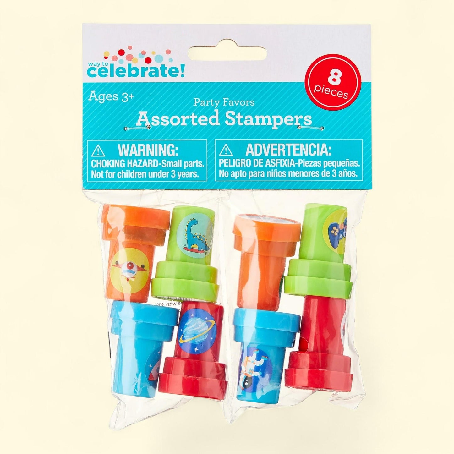 Way To Celebrate Stampers Party Favors for Boys, 8 Count