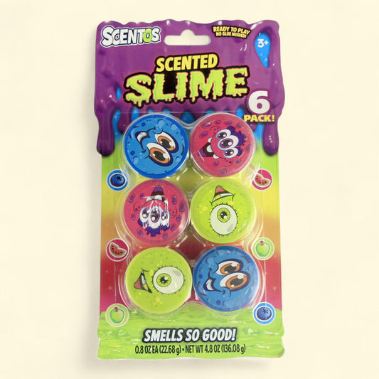 Scentos Scented Slime Multi-Color, 6 Count