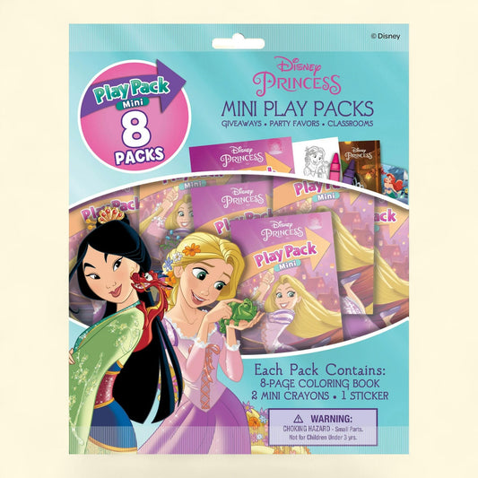 Disney Princess Mini Play Pack, 8 Count