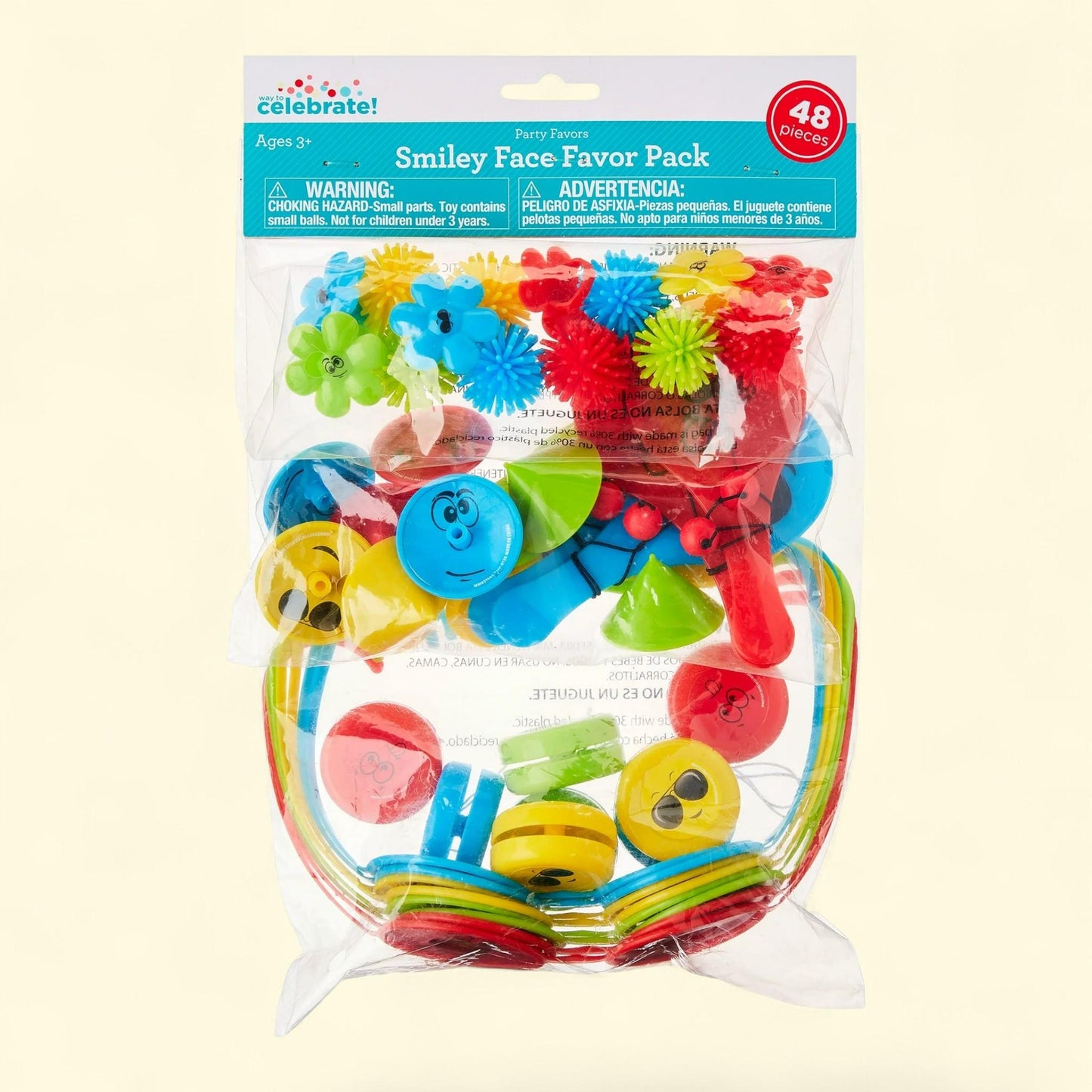 Way To Celebrate Party Favors Pack, 48 Pieces