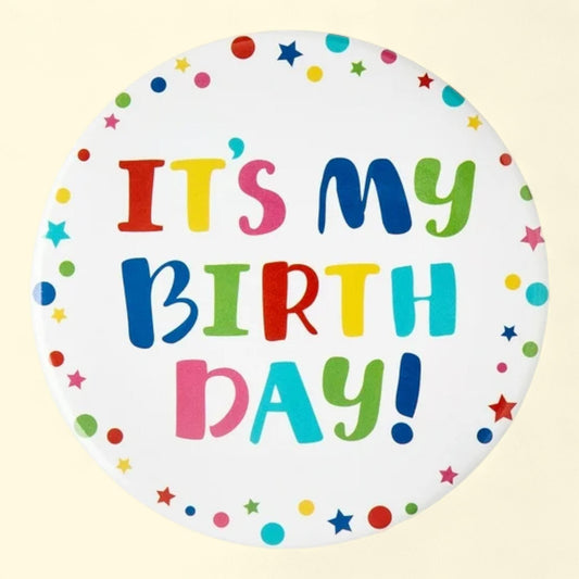 Way To Celebrate It's My Birthday Button Party Favors, 3"