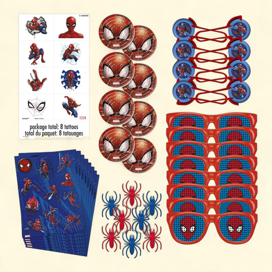 Spiderman Birthday Party Favors, 48pcs