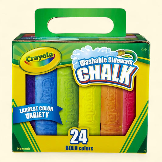 Crayola Washable Sidewalk Chalk, 24 Ct