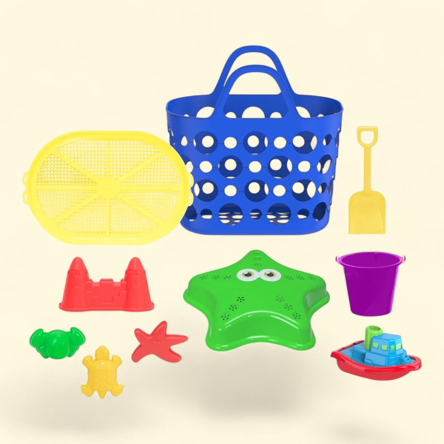 Play Day Beach Basket Set, 10 Piece