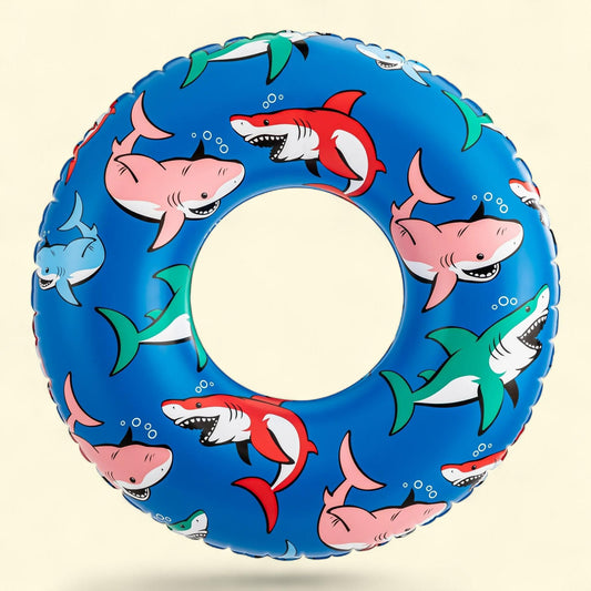 Bluescape Blue Shark Inflatable Swim Tube Pool Float,  for Kids & Adults, Age 9 & up, Unisex