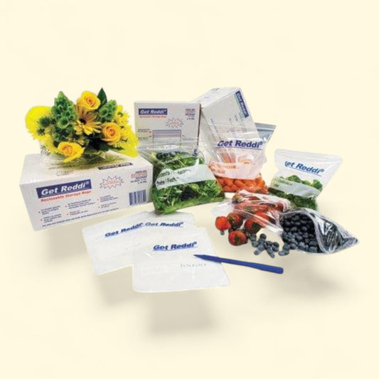 Inteplast Group Get Reddi Pinch & Seal Zipper Food Storage Bags, 24 Quart, 500 Ct
