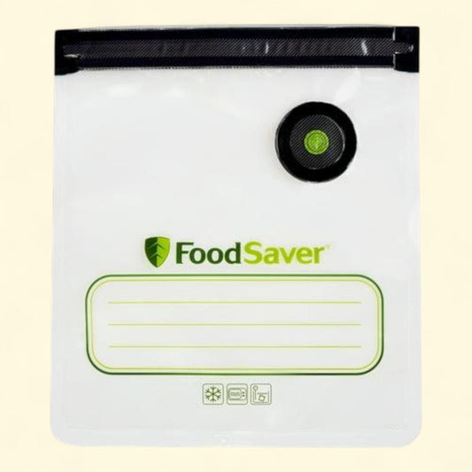 FoodSaver Reusable Quart Vacuum Zipper Bags, 10 Count