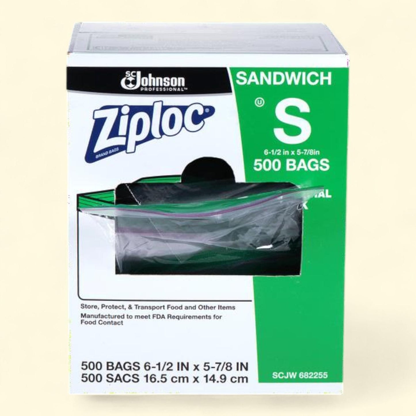 Ziploc Sandwich Bags, 500 Ct