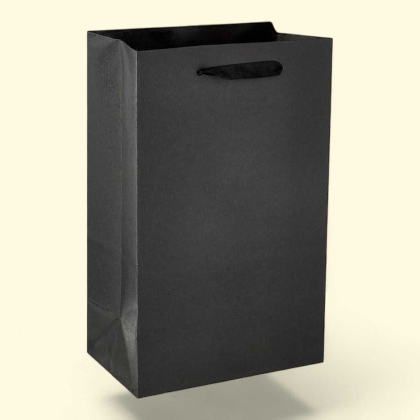 Hello Hobby Small Black Paper Bags, 5.25" x 8.38", 10 Count