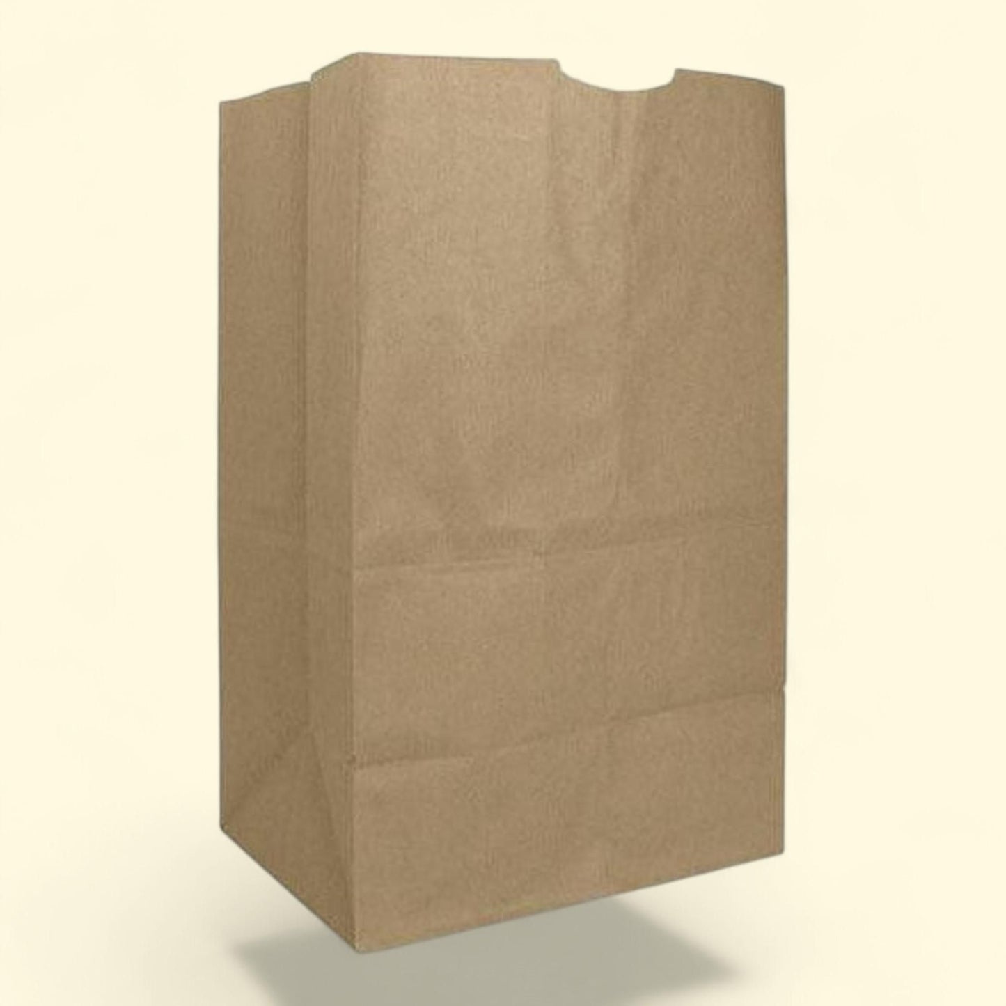 Ross & Wallace Paper Products Grocery Paper Bags, 20#, Squat Size, Heavy-Duty, Kraft, 8.13" x 5.88" x 12.5", 500/Bundle