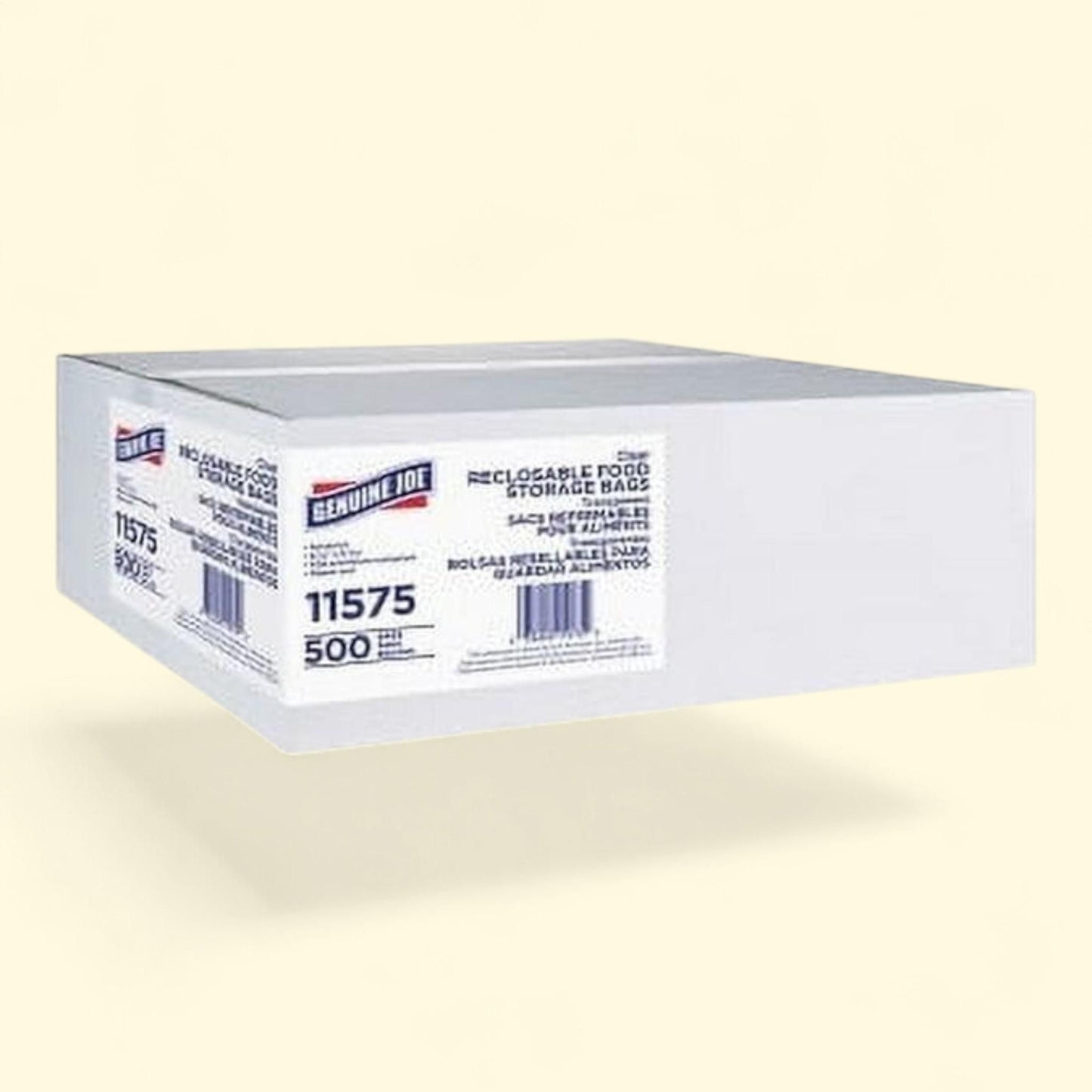 Genuine Joe Food Storage Bags, 500/Box, 1.15 mil