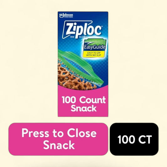 Ziploc Snack Bags, 100 count