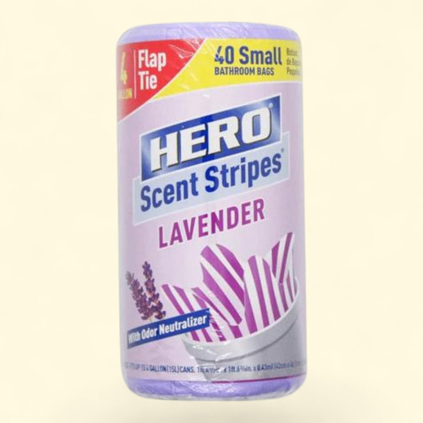 Hero Small Trash Bags, 4 Gallon, 40 Bags