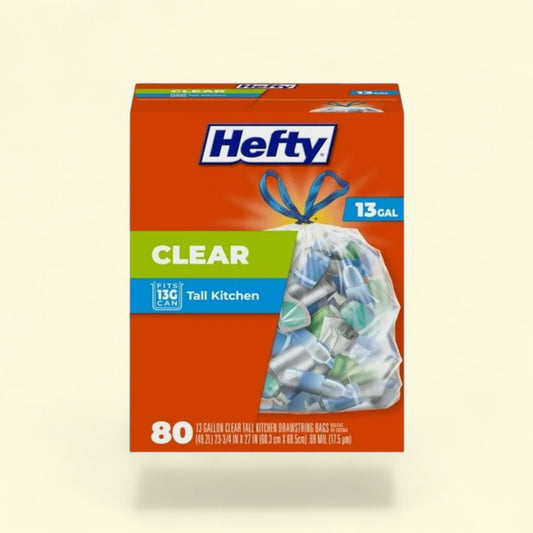 Hefty Trash Bags, 13 gallon, 80 Count