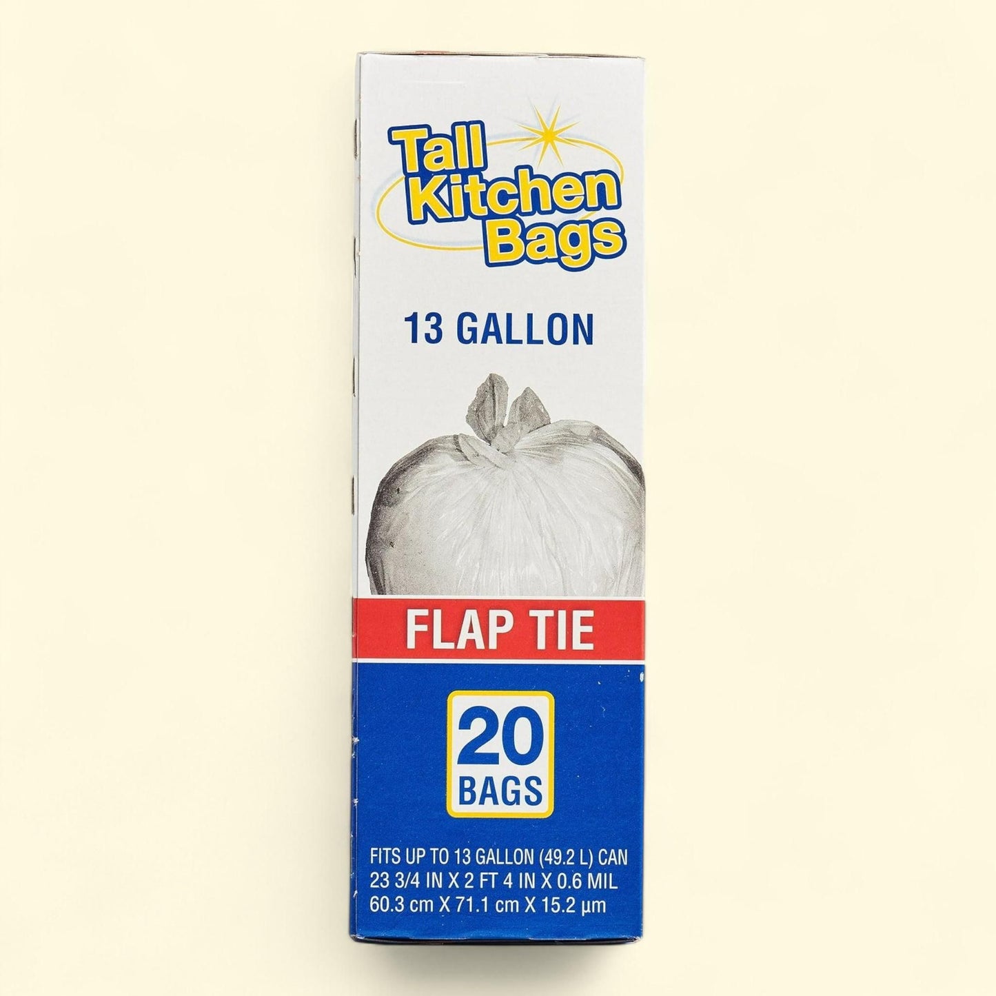Top Job Kitchen Trash Bags, 13 Gallon, 20 Bags