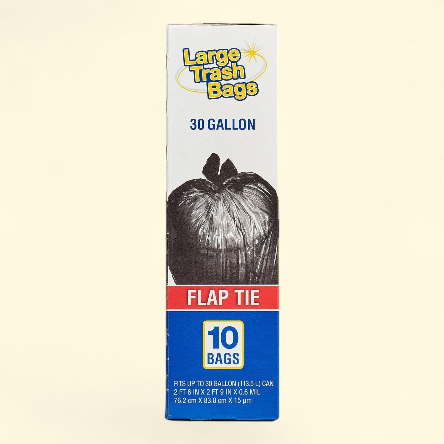 Basic Trash Bags, 30 Gallon, 10 Bags