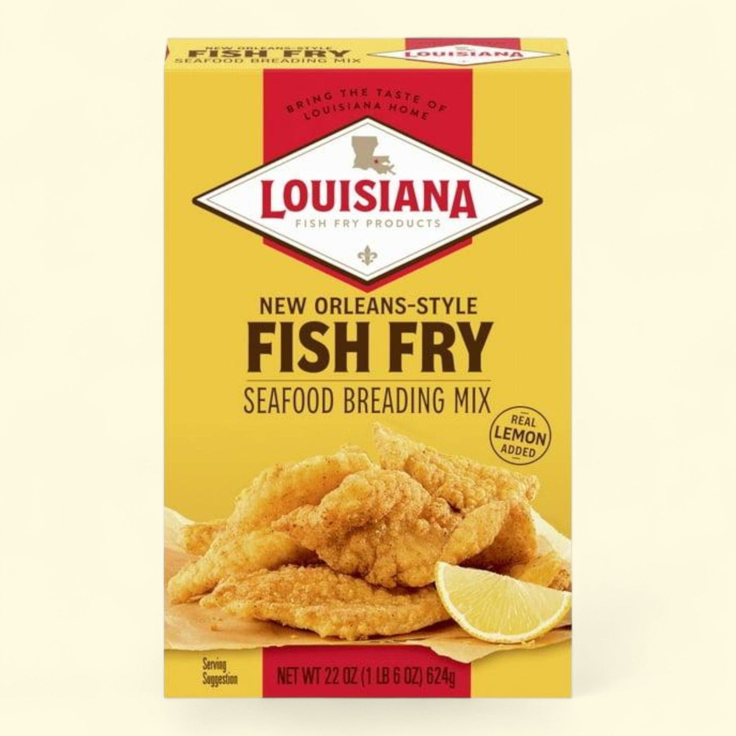 Louisiana Fish Fry Products New Orleans Style Fish Fry Crispy Seafood Breading Mix, 22 Oz
