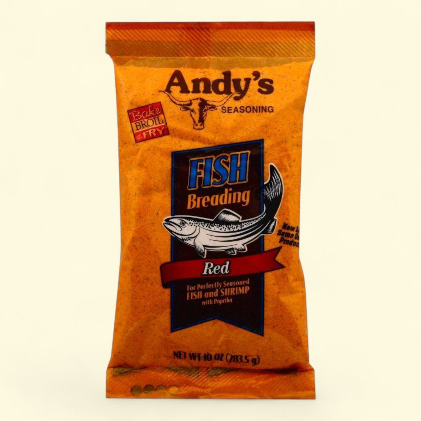 Andy's Fish Breading Red, 10oz — authentic US product shipped worldwide by Treatspree