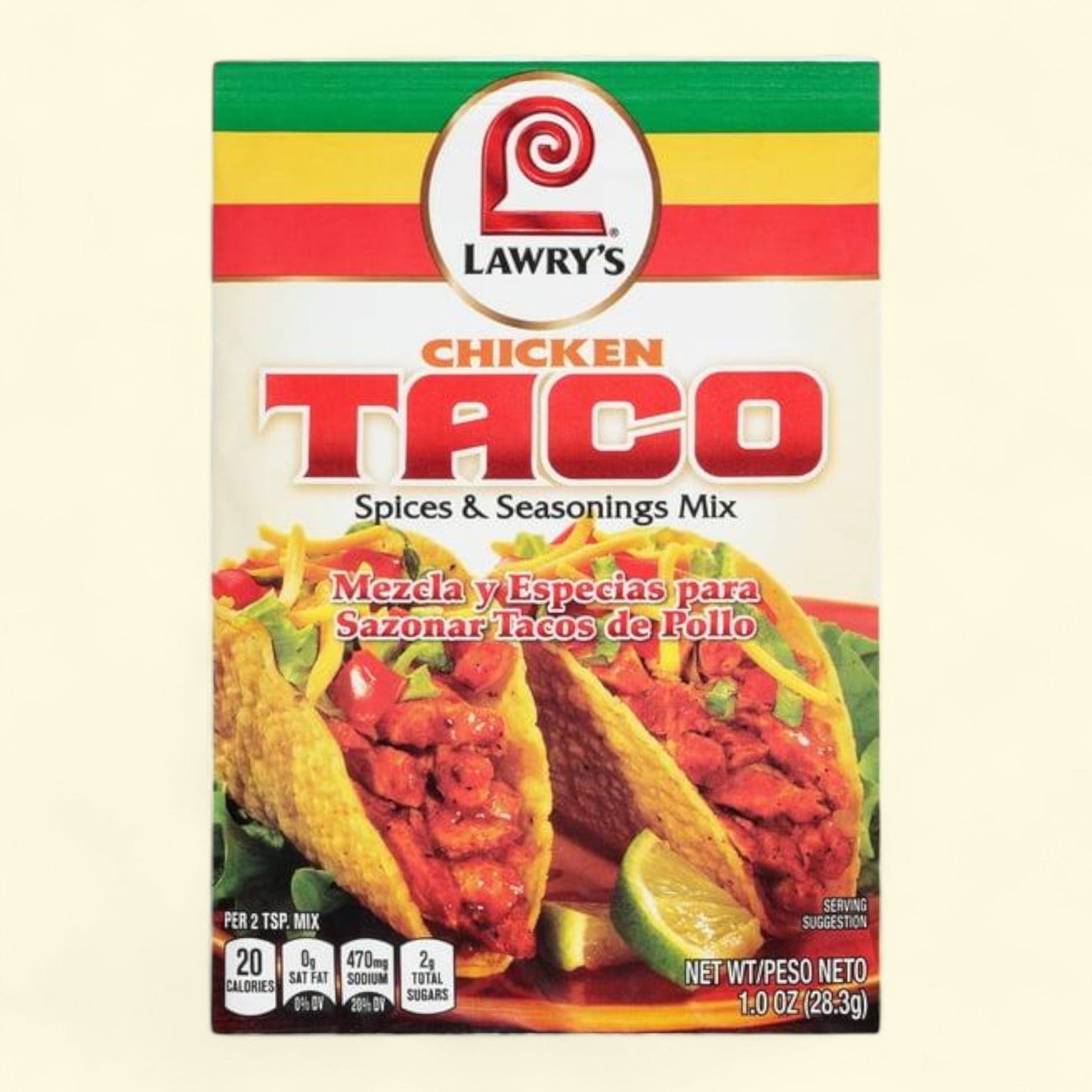Mélange d'épices et d'assaisonnements pour tacos au poulet Lawry's, 28 g