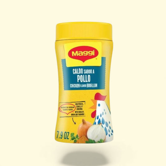 Maggi caldo sabor a pollo chicken flavor bouillon container 