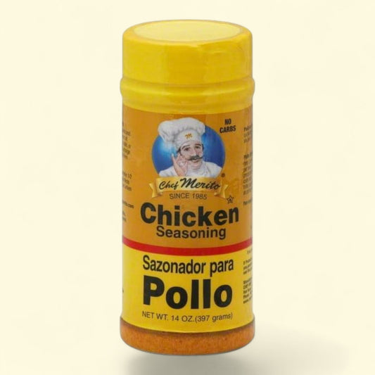 Chef Merito, Chicken Seasoning 14oz — authentic US product shipped worldwide by Treatspree