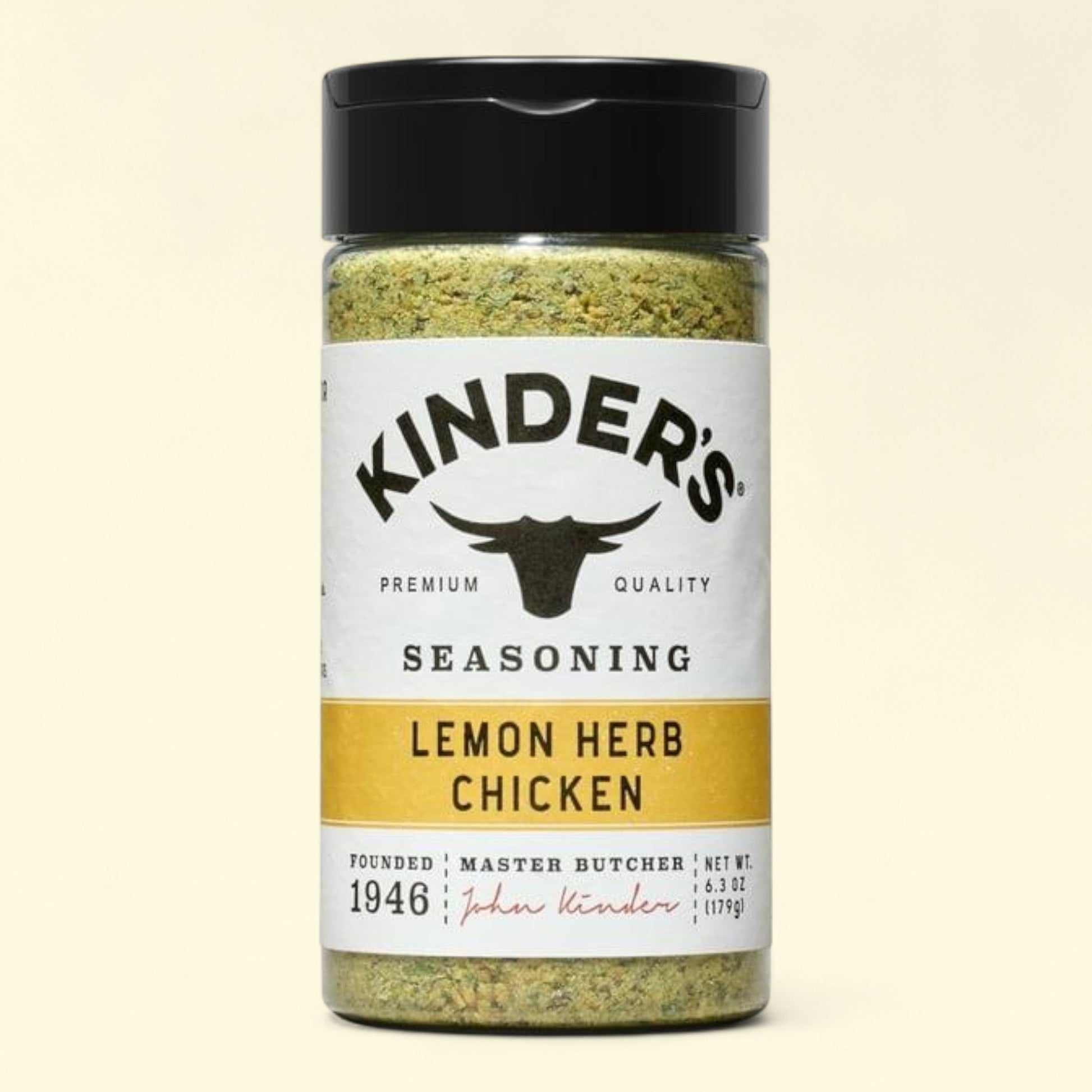 Kinder's Lemon and Herb Chicken Seasoning Blend, 6.3 oz — authentic US product shipped worldwide by Treatspree