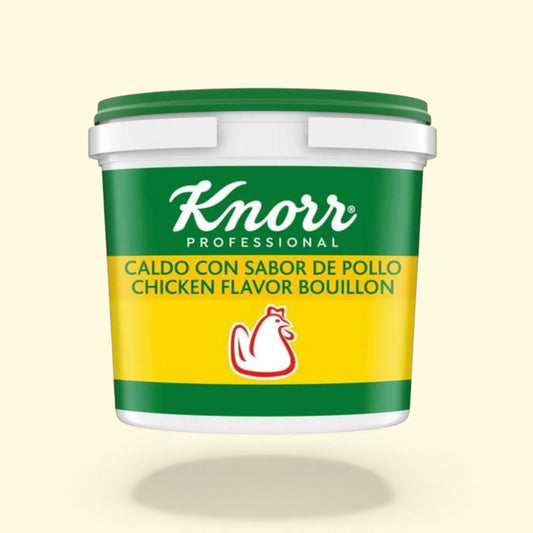Knorr Professional caldo con sabor de pollo chicken flavor bouillon container 