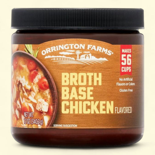 Orrington Farms Chicken Flavored Broth Base & Seasoning, Gluten Fre... — authentic US product shipped worldwide by Treatspree