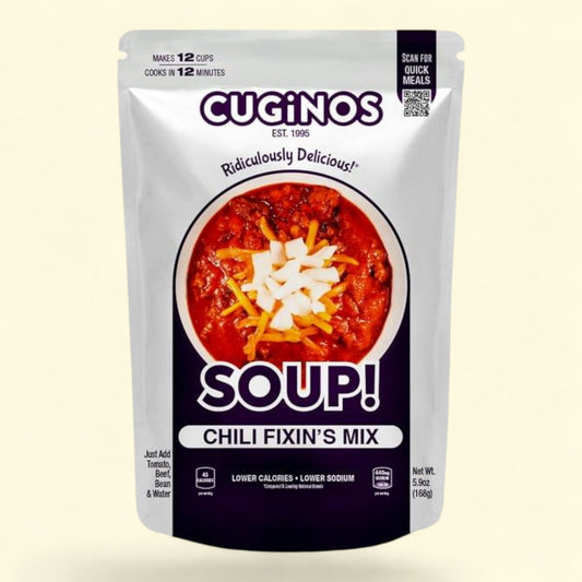 Cugino's Hearty Chili Fixin's Dried Mix, 6.8oz Family Size