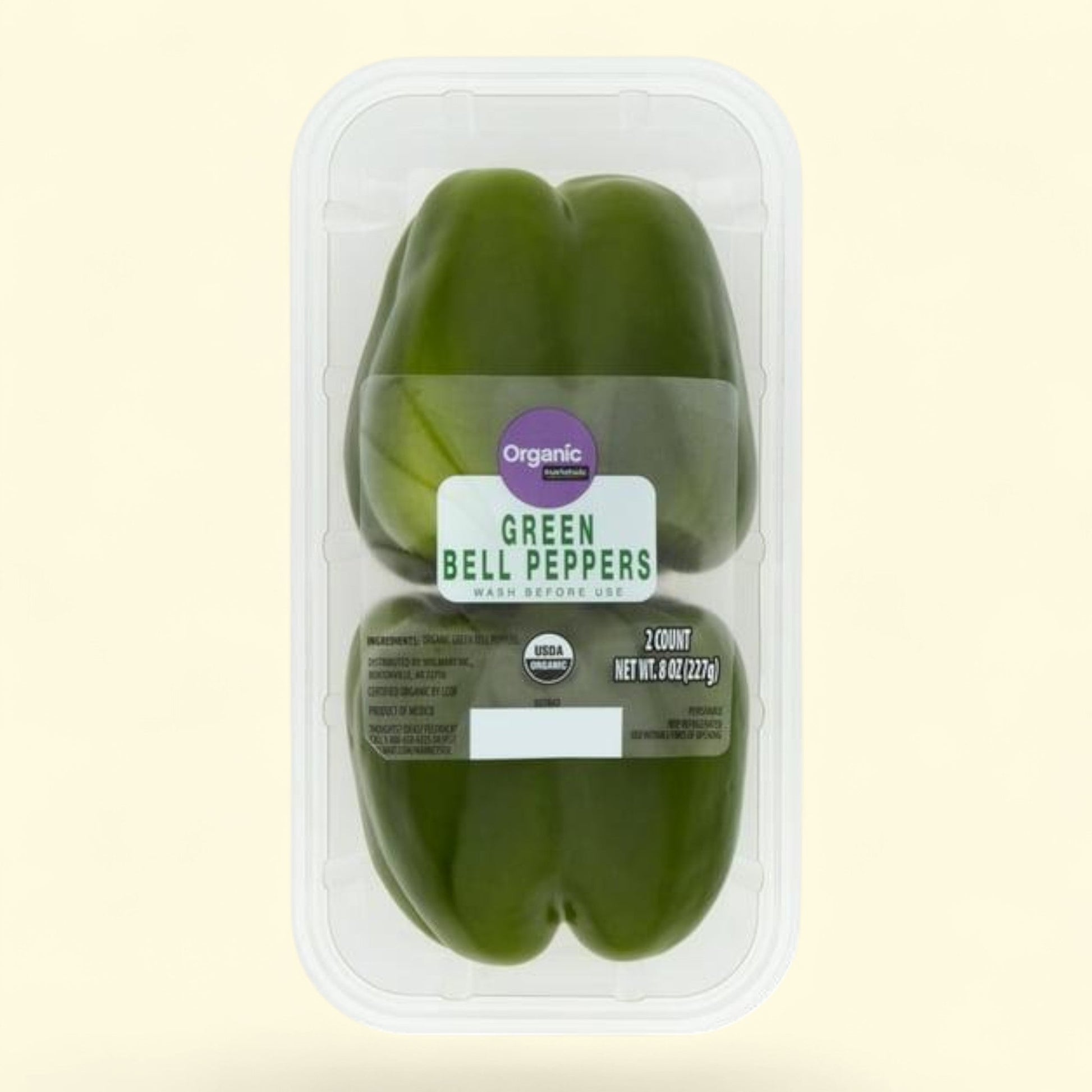 Organic Green Bell Pepper, 1 ct — authentic US product shipped worldwide by Treatspree