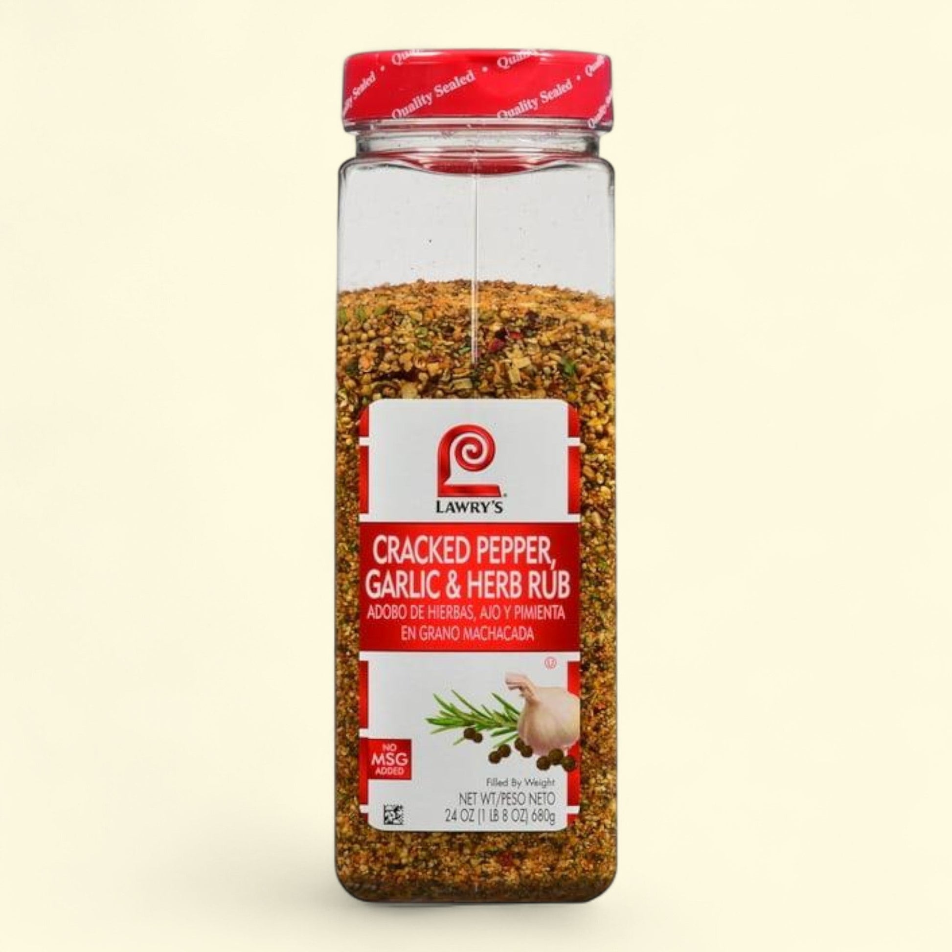 Lawry's Cracked Pepper, Garlic & Herb Rub, 24 oz — authentic US product shipped worldwide by Treatspree