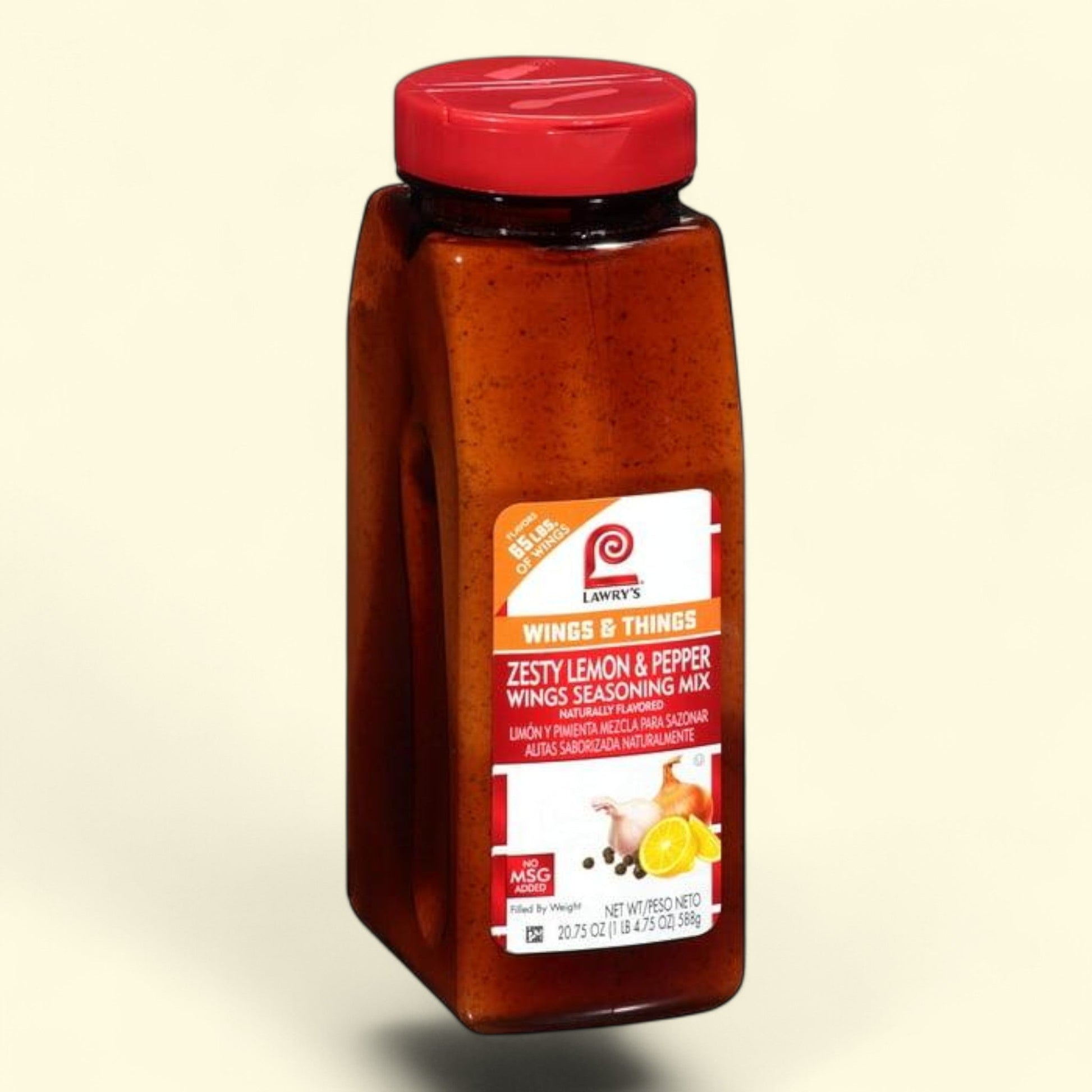 Lawry's Zesty Lemon & Pepper Wings Seasoning Mix, 20.75 oz — authentic US product shipped worldwide by Treatspree