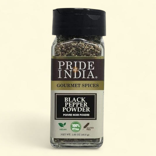 Pride Of India Black Pepper Ground, 2.1 oz