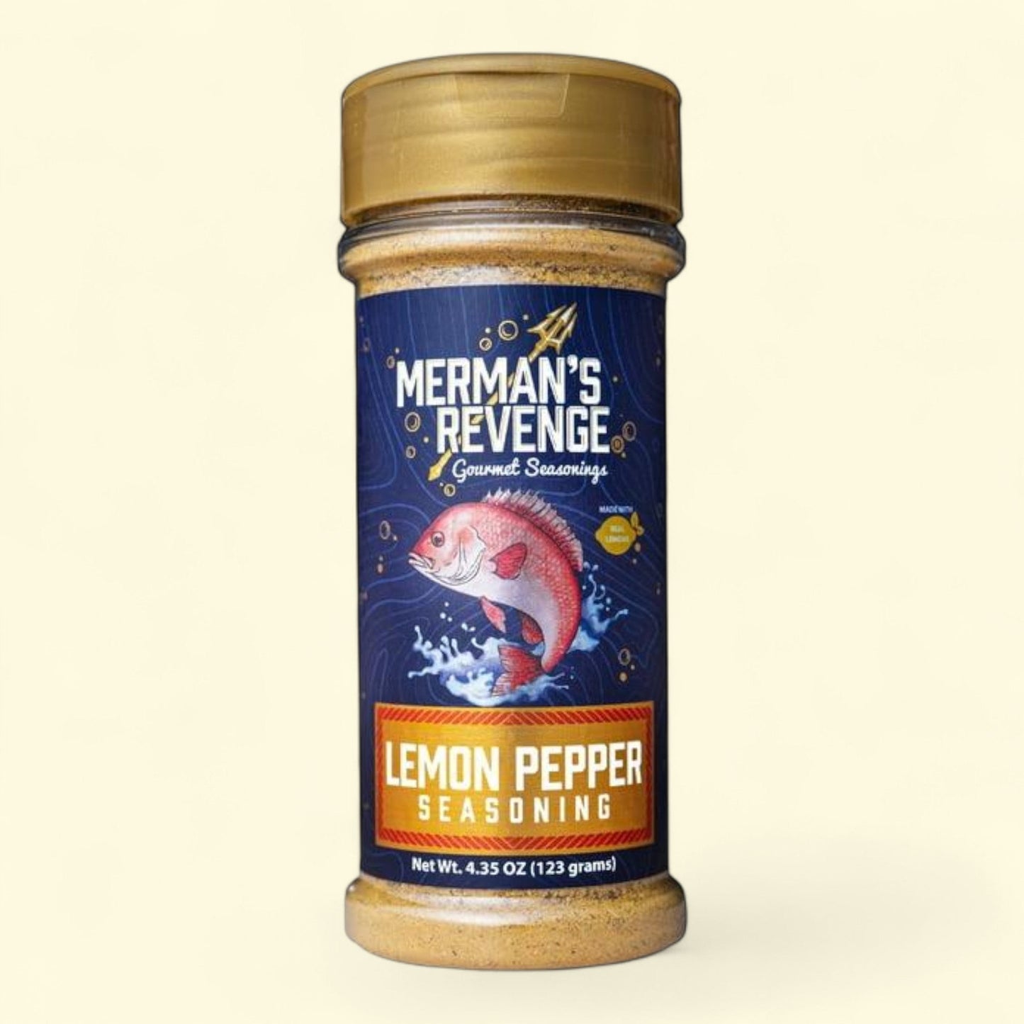 Merman's Revenge Lemon Pepper Seasoning, 4.35 oz