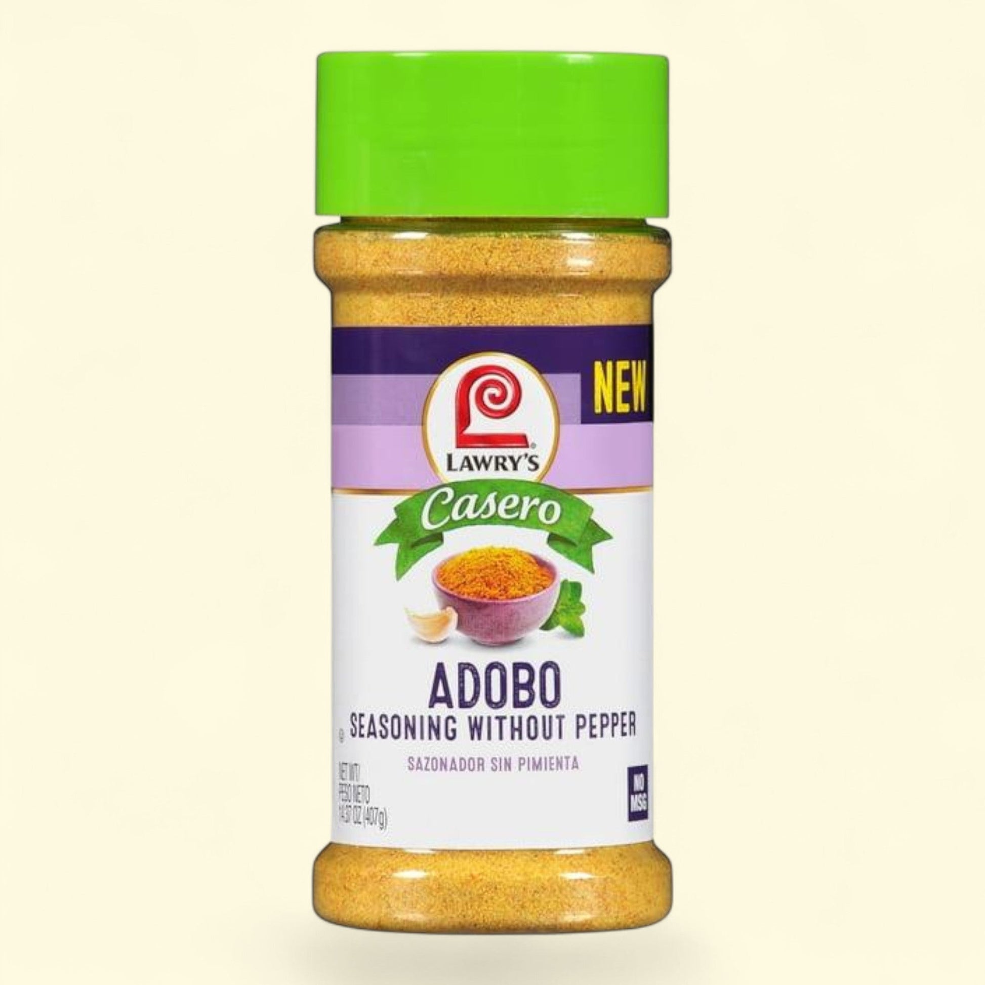 Lawry's Casero Adobo Seasoning, 14.37 oz Bottle — authentic US product shipped worldwide by Treatspree