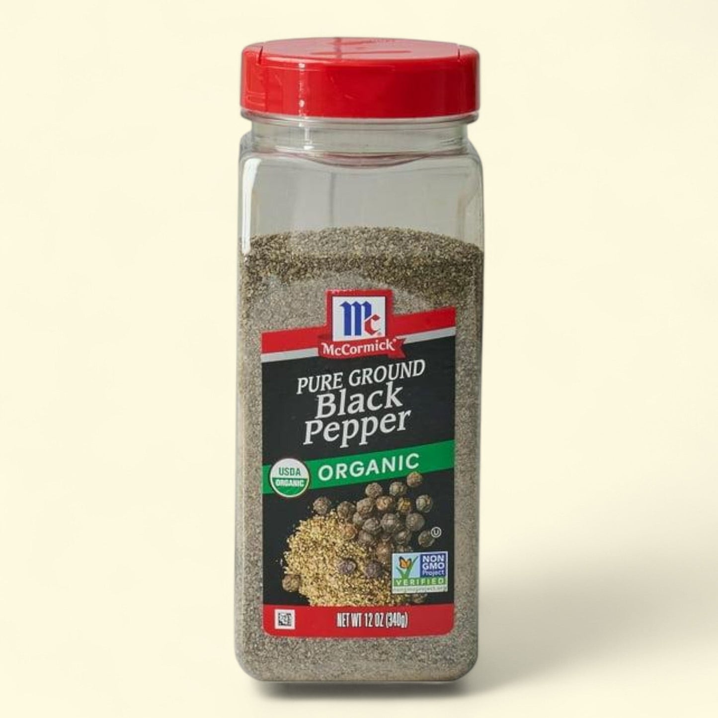 McCormick Organic Black Pepper, 12 oz